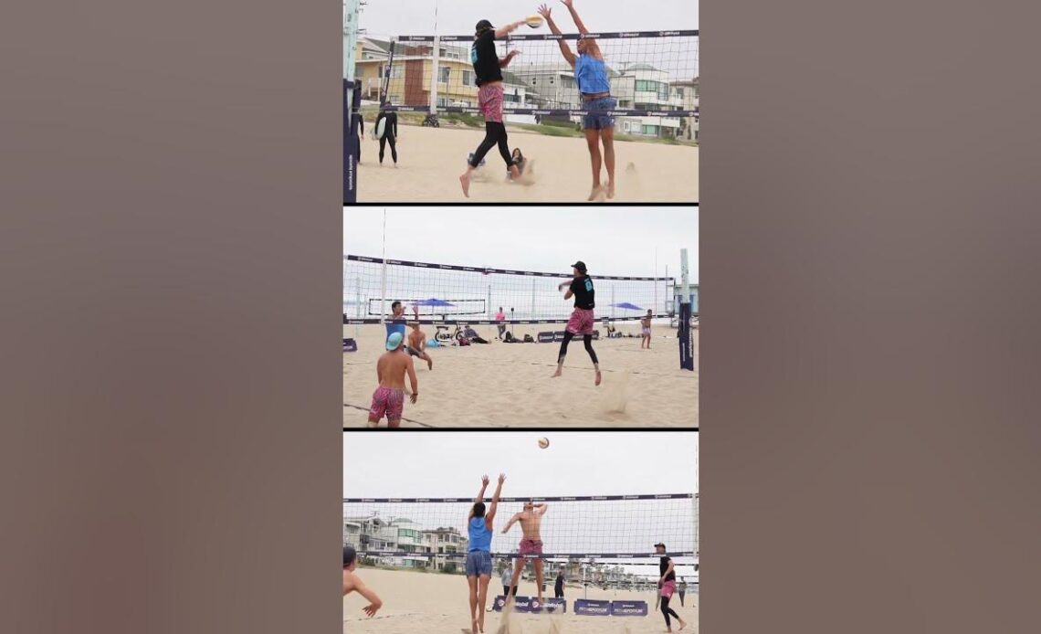 The Dynamic Duo 🤠 #VolleyballHighlights #BeachVolleyball #VolleyballPlayer #EvanCory #LoganWebber