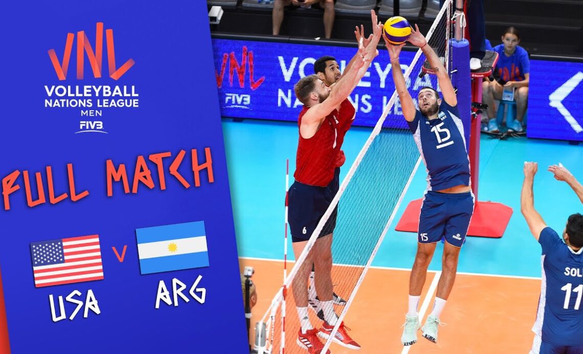 USA 🆚 Argentina - Full Match | Men’s Volleyball Nations League 2019