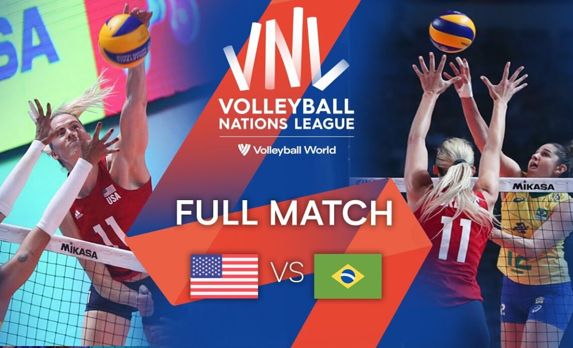 🇺🇸 USA vs. 🇧🇷 BRA - Full Match | Women’s Gold Medal Match VNL 2019
