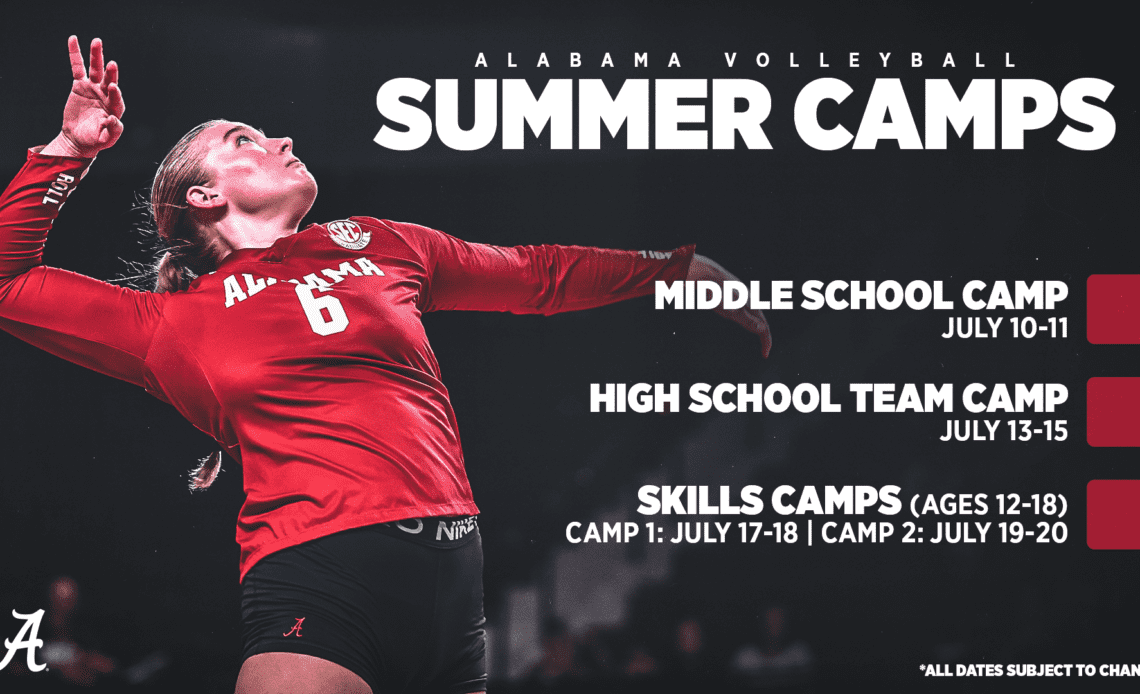 2023 Alabama Volleyball Summer Camps VCP Volleyball
