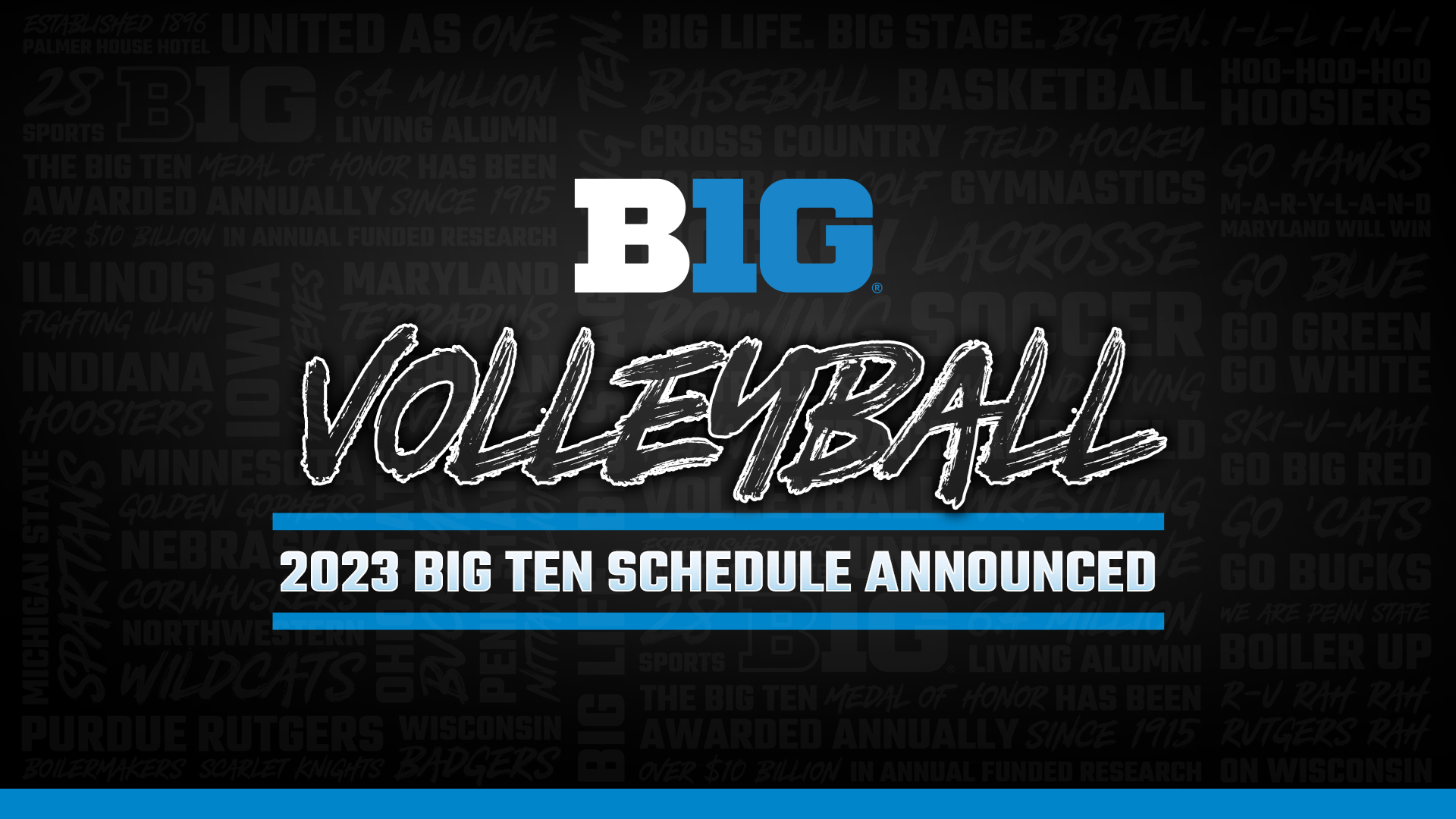 2023 Big Ten Conference Volleyball Schedule Announced VCP Volleyball