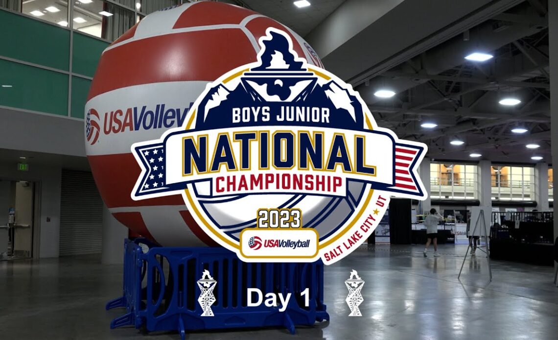 2023 USA Volleyball Boys Junior National Championship | Day 1 Highlights