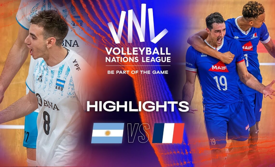 🇦🇷 ARG vs. 🇫🇷 FRA - Highlights Week 2 | Men's VNL 2023