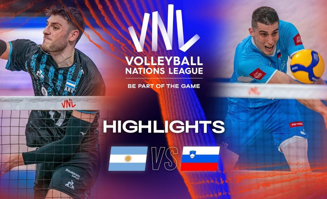 🇦🇷 ARG vs. 🇸🇮 SLO - Highlights Week 2 | Men's VNL 2023