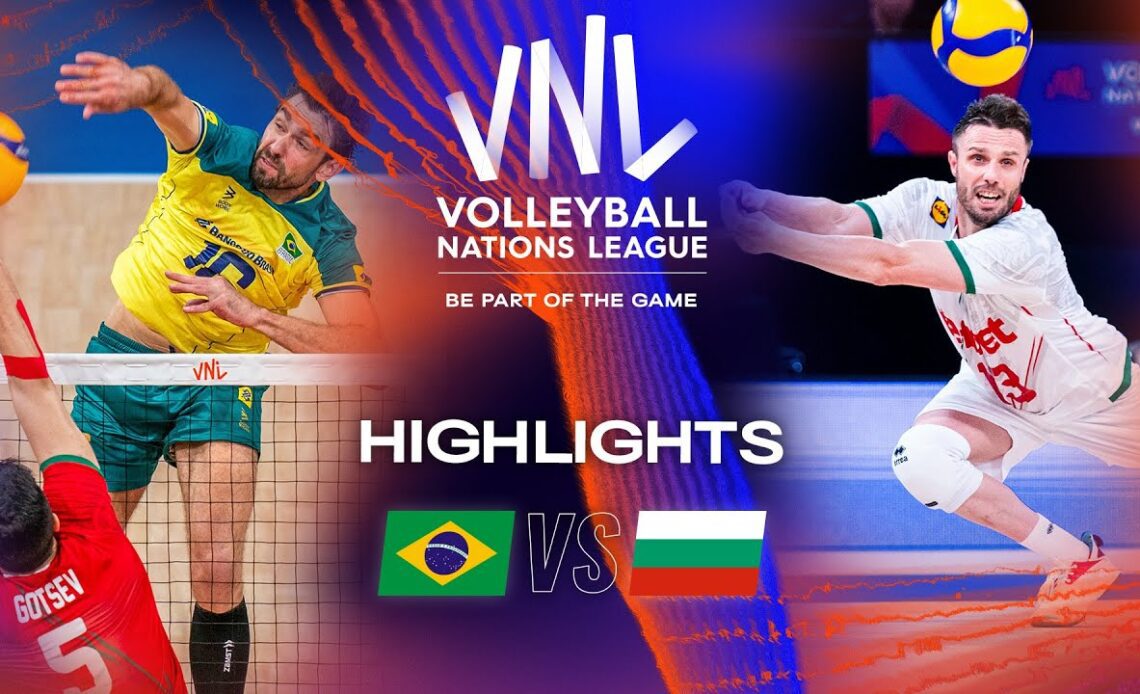 🇧🇷 BRA vs. 🇧🇬 BUL - Highlights Week 2 | Men's VNL 2023