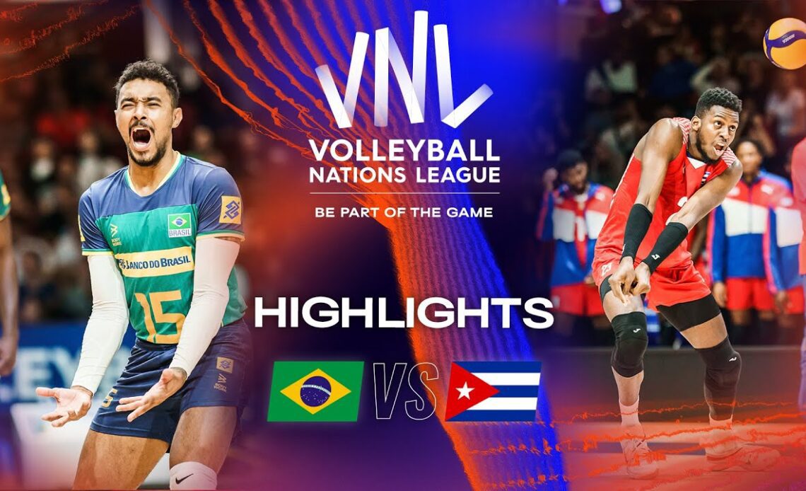 🇧🇷 BRA vs. 🇨🇺 CUB - Highlights Week 1 | Men's VNL 2023