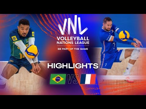🇧🇷 BRA vs. 🇫🇷 FRA - Highlights Week 2 | Men's VNL 2023