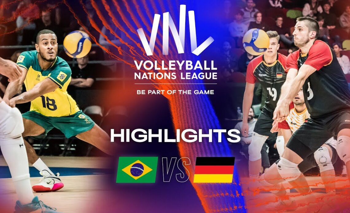 🇧🇷 BRA vs. 🇩🇪 GER - Highlights Week 1 | Men's VNL 2023