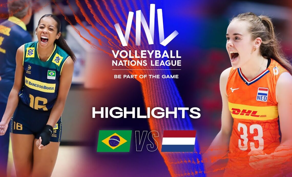 🇧🇷 BRA vs. 🇳🇱 NED - Highlights Week 1 | Women's VNL 2023