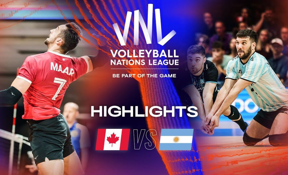 🇨🇦 CAN vs. 🇦🇷 ARG - Highlights Week 1 | Men's VNL 2023