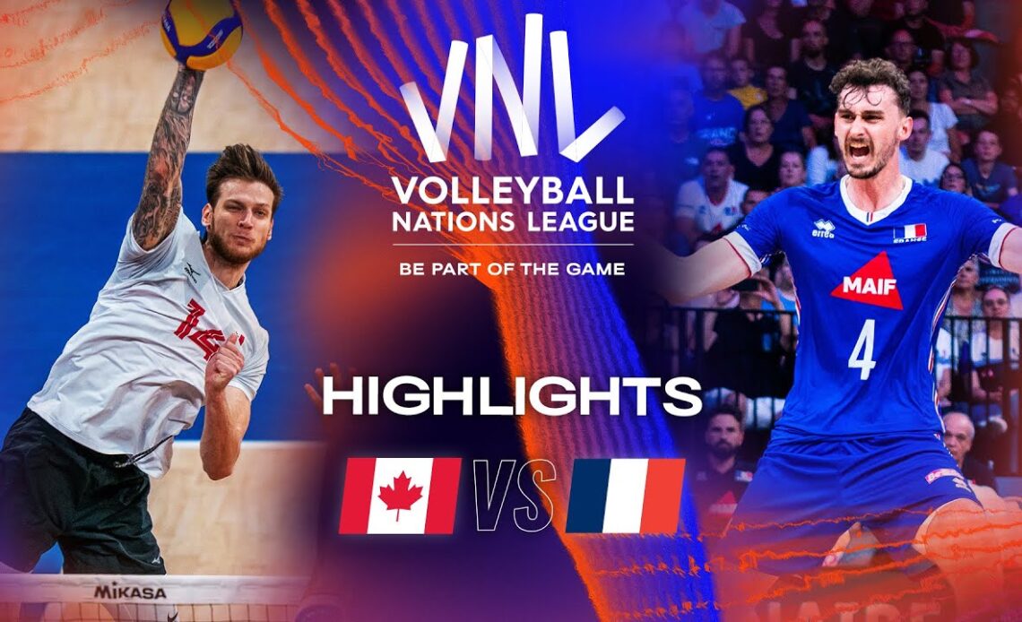 🇨🇦 CAN vs. 🇫🇷 FRA - Highlights Week 2 | Men's VNL 2023