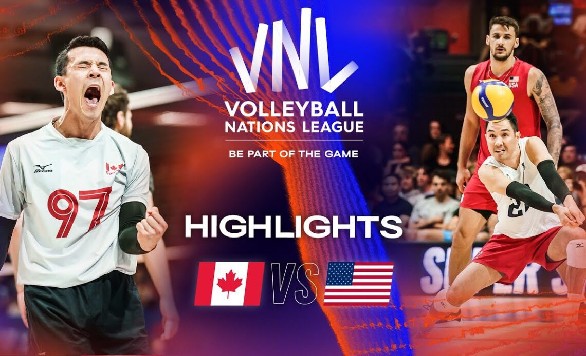 🇨🇦 CAN vs. 🇺🇸 USA Highlights Week 1 Men's VNL 2023 VCP Volleyball