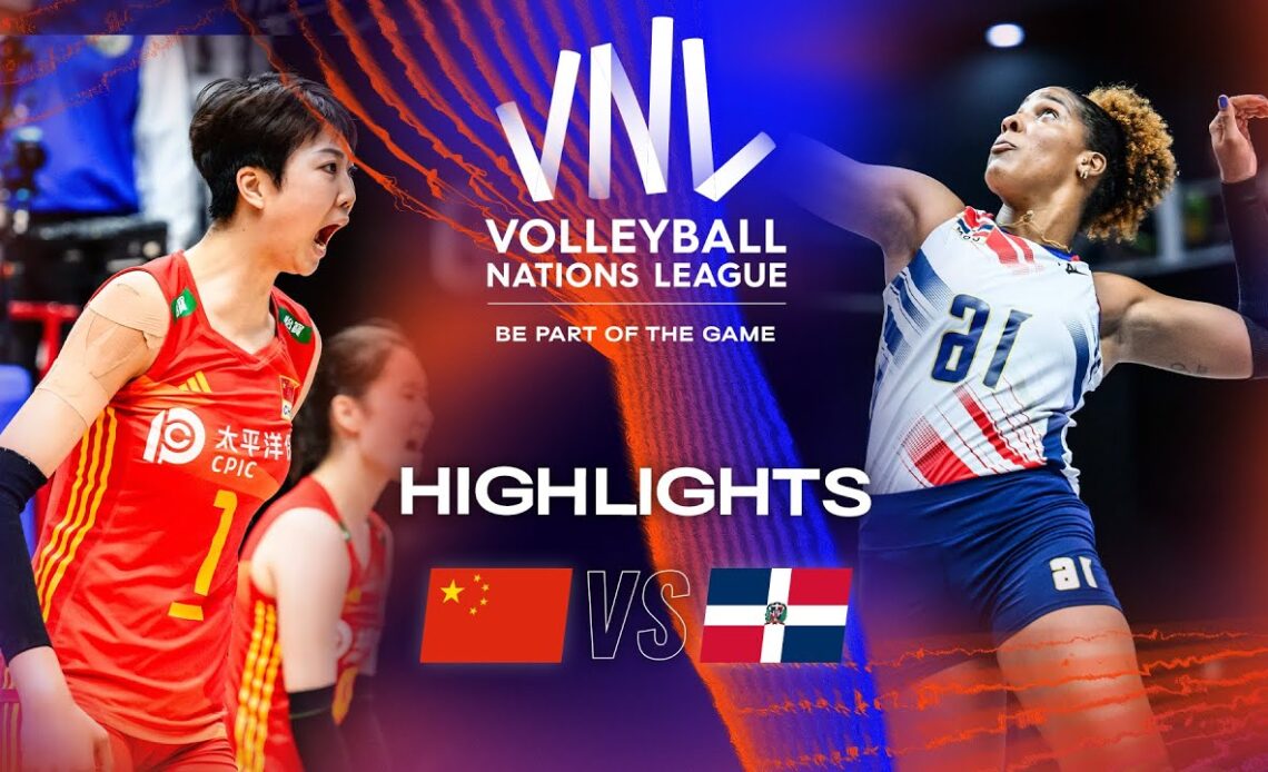 🇨🇳 CHN vs. 🇩🇴 DOM - Highlights Week 3 | Women's VNL 2023