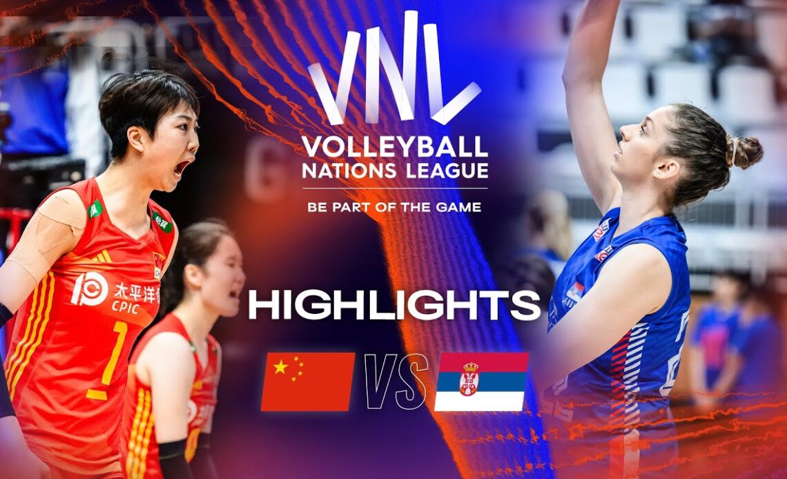 🇨🇳 CHN vs. 🇷🇸 SRB - Highlights Week 3 | Women's VNL 2023
