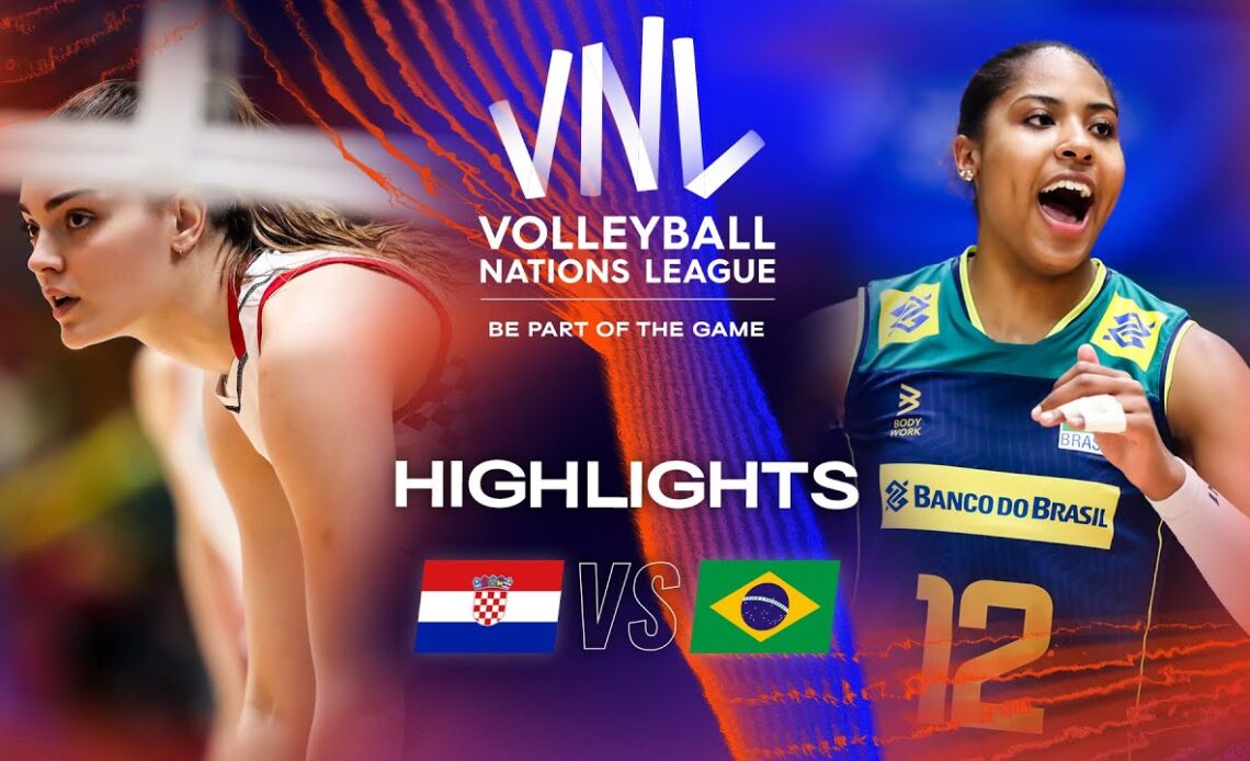🇭🇷 CRO vs. 🇧🇷 BRA - Highlights Week 1 | Women's VNL 2023