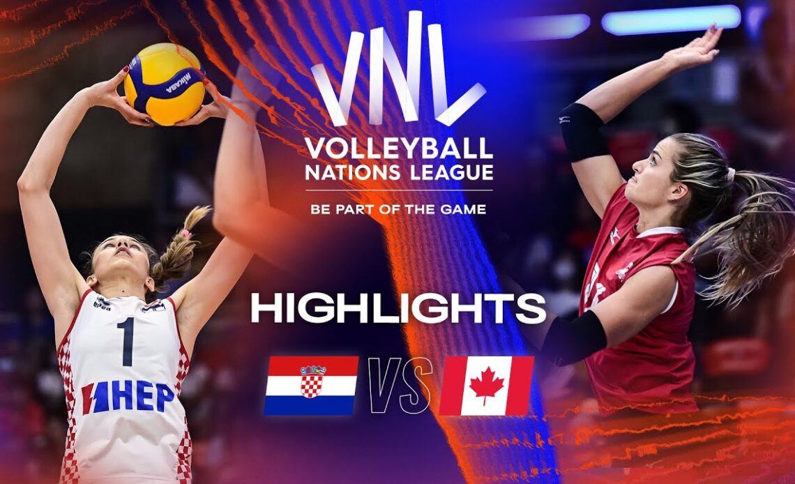 🇭🇷 CRO vs. 🇨🇦 CAN - Highlights Week 3 | Women's VNL 2023