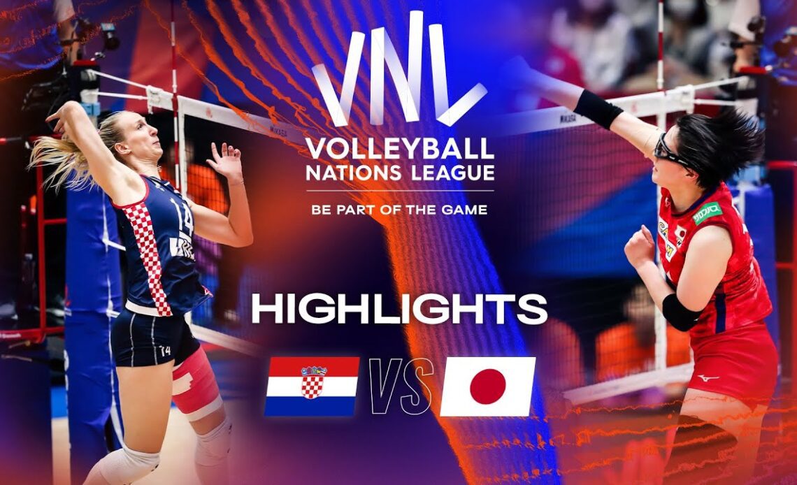 🇭🇷 CRO vs. 🇯🇵 JPN - Highlights Week 1 | Women's VNL 2023