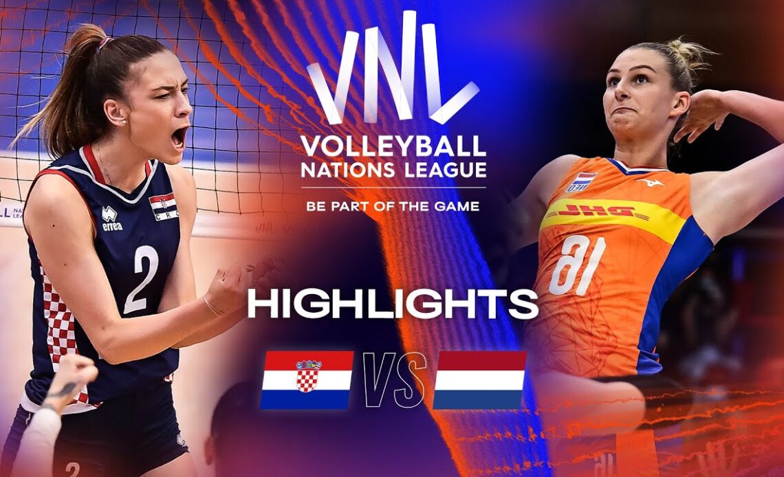 🇭🇷 CRO vs. 🇳🇱 NED - Highlights Week 3 | Women's VNL 2023