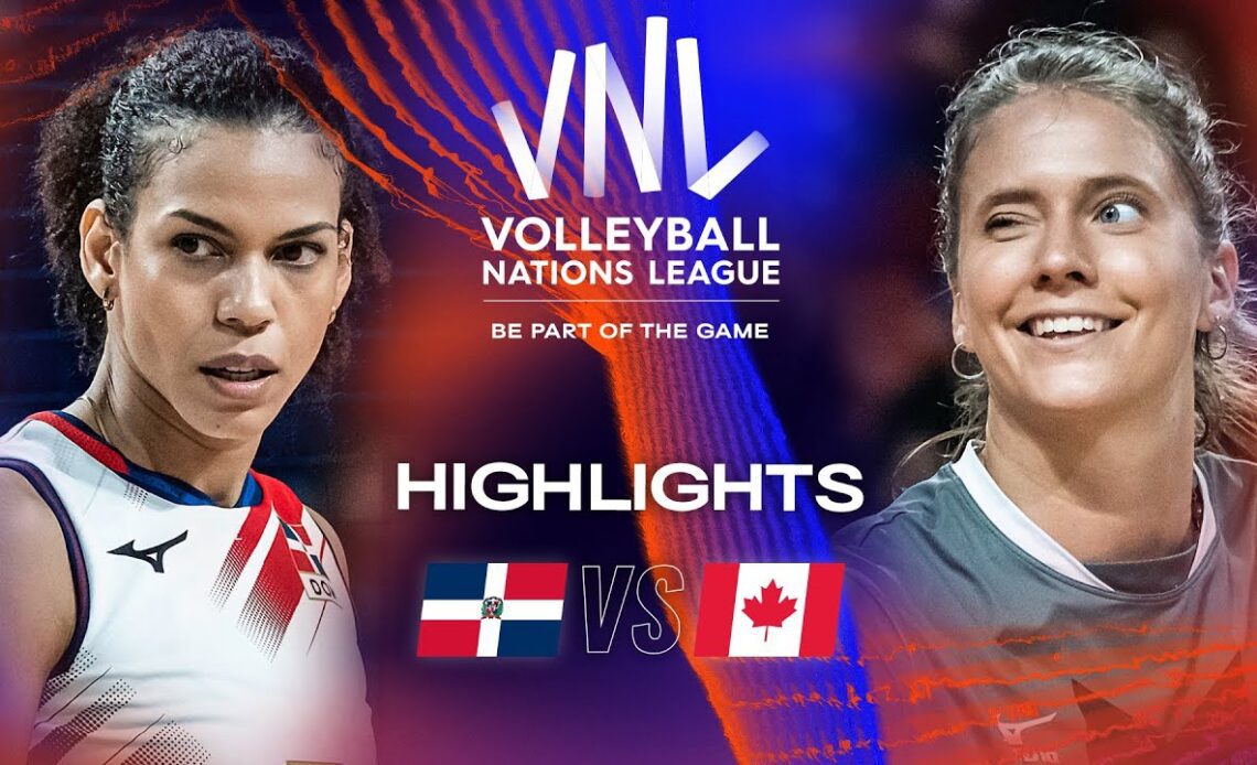🇩🇴 DOM vs. 🇨🇦 CAN - Highlights Week 2 | Women's VNL 2023