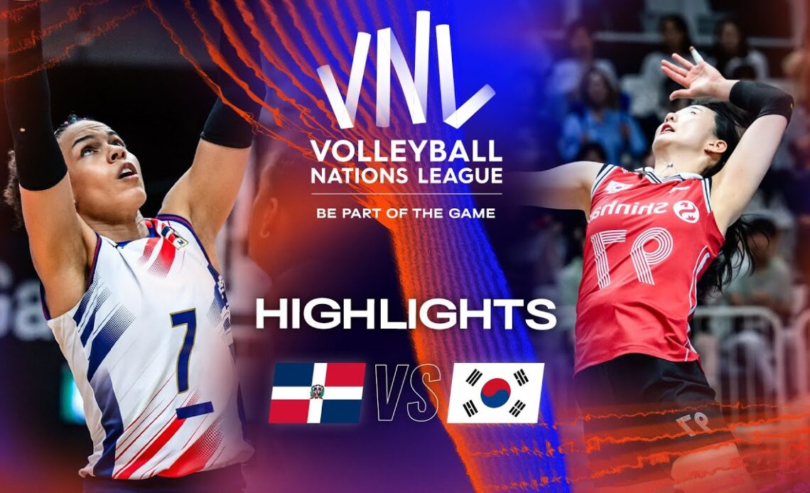 🇩🇴 DOM vs. 🇰🇷 KOR - Highlights Week 3 | Women's VNL 2023