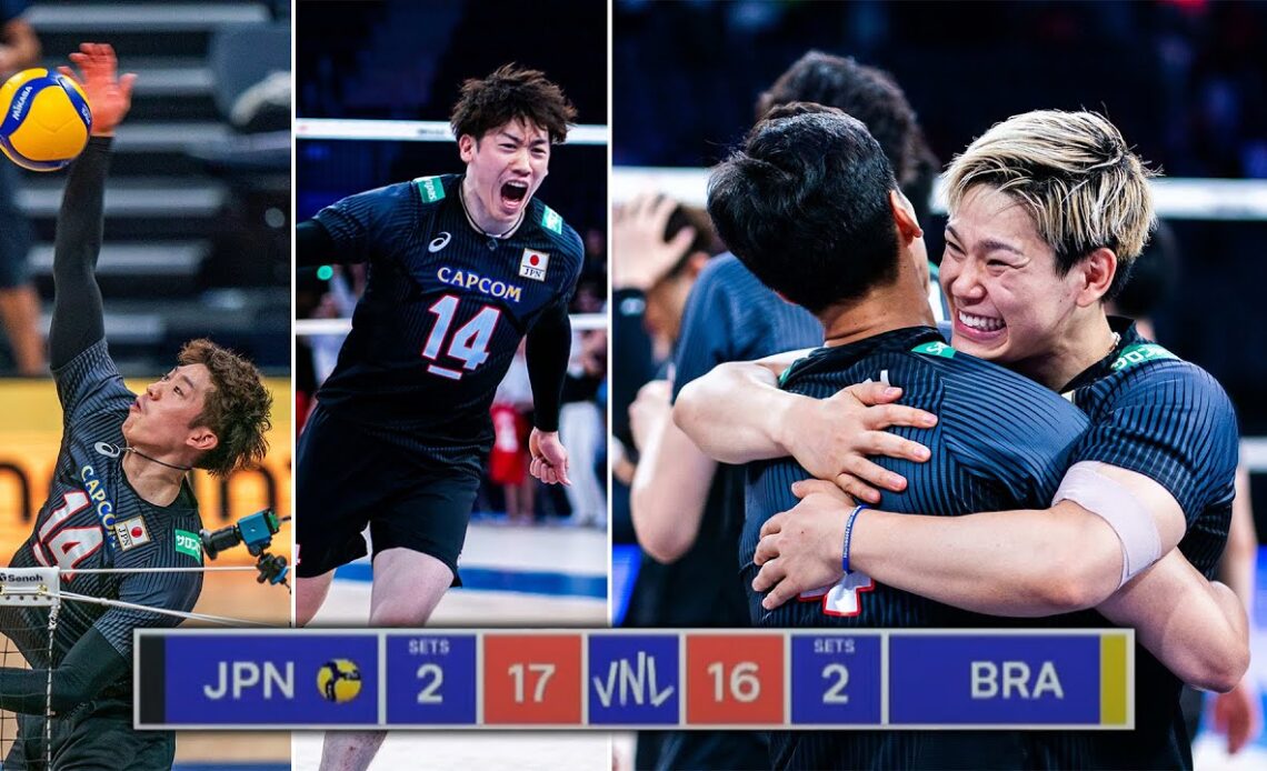 Domination by Yuki Ishikawa | Japan vs Brazil - Men's VNL 2023