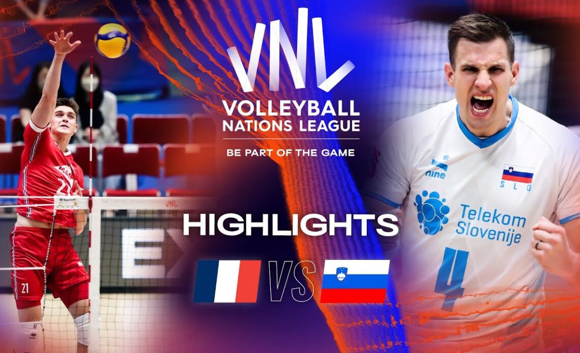 🇫🇷 FRA vs. 🇸🇮 SLO - Highlights Week 1 | Men's VNL 2023 - VCP Volleyball