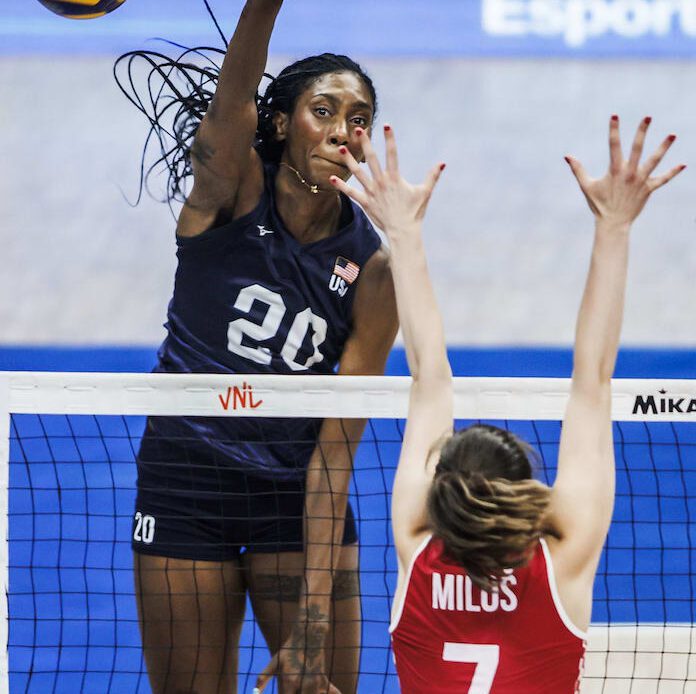 Frantti, Thompson, Lanier lead unbeaten USA past Croatia in Volleyball Nations League