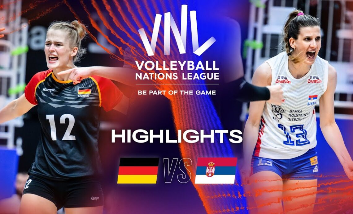 🇩🇪 GER vs. 🇷🇸 SRB - Highlights Week 3 | Women's VNL 2023