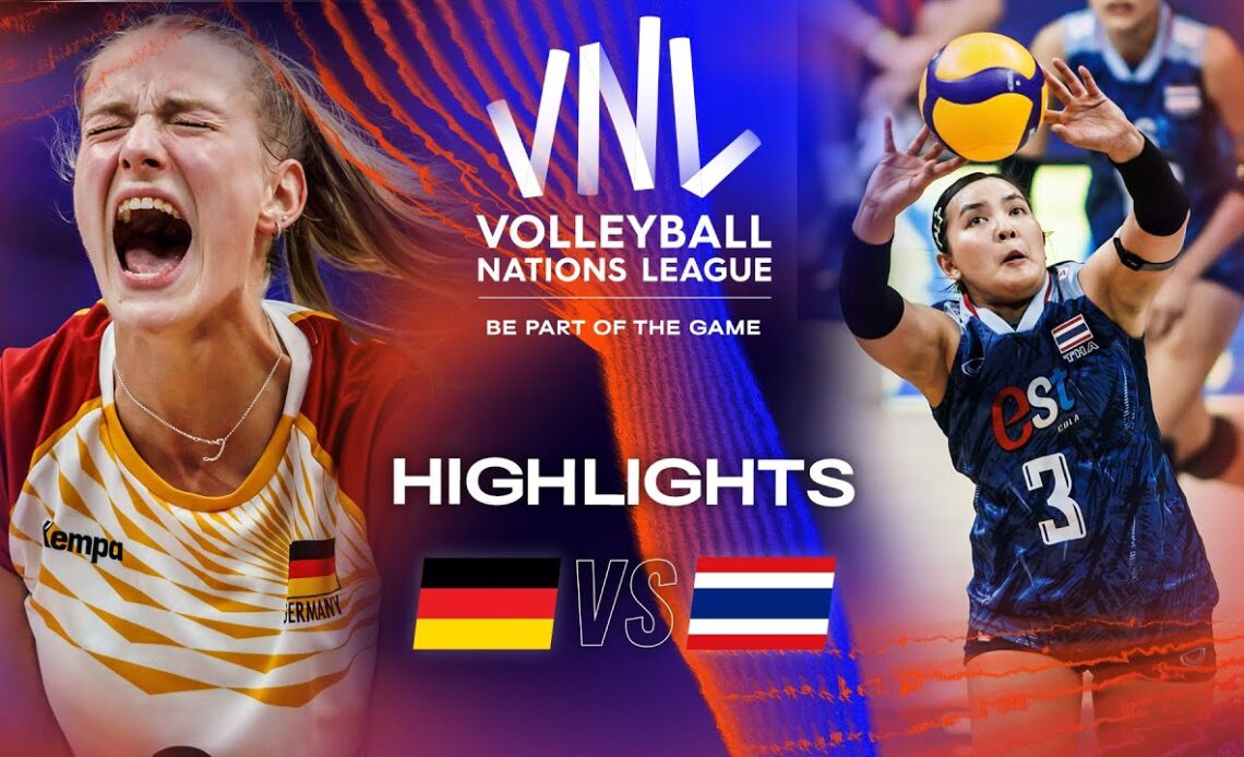 🇩🇪 GER vs. 🇹🇭 THA - Highlights Week 2 | Women's VNL 2023