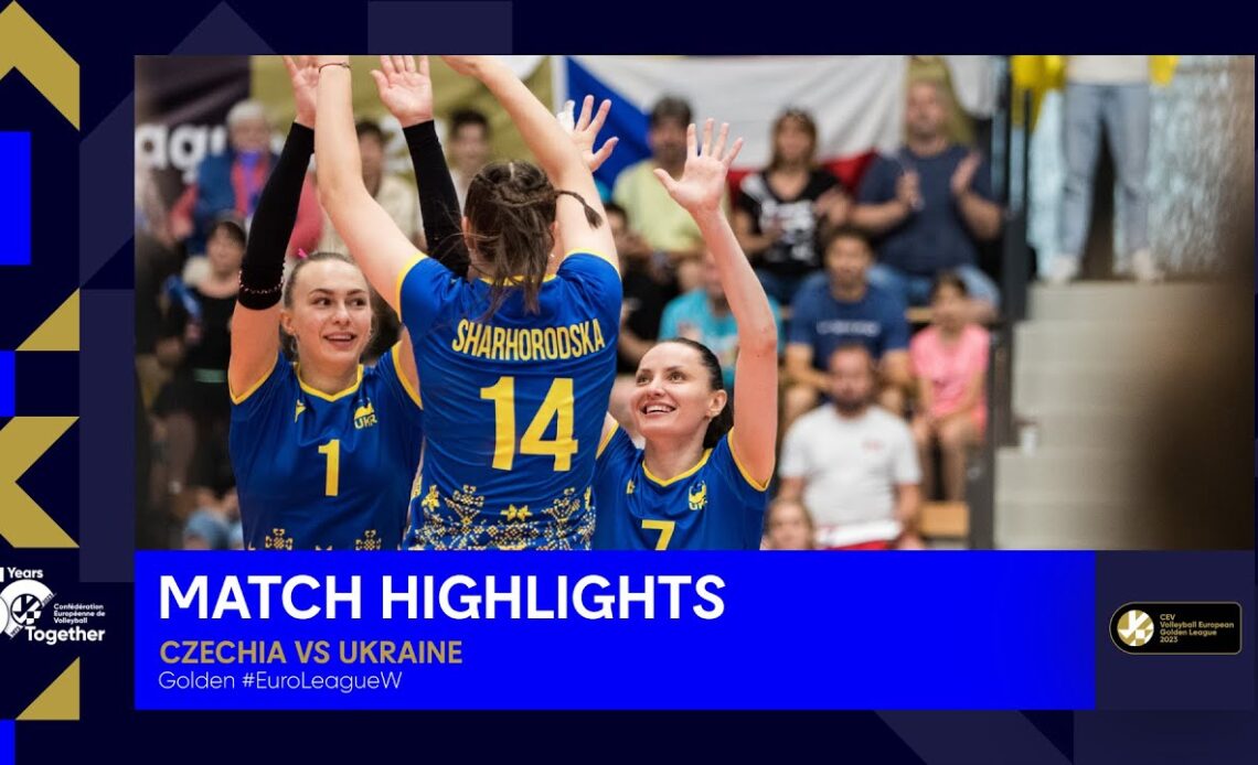 Highlights | Czechia vs. Ukraine - CEV Volleyball European Golden League 2023