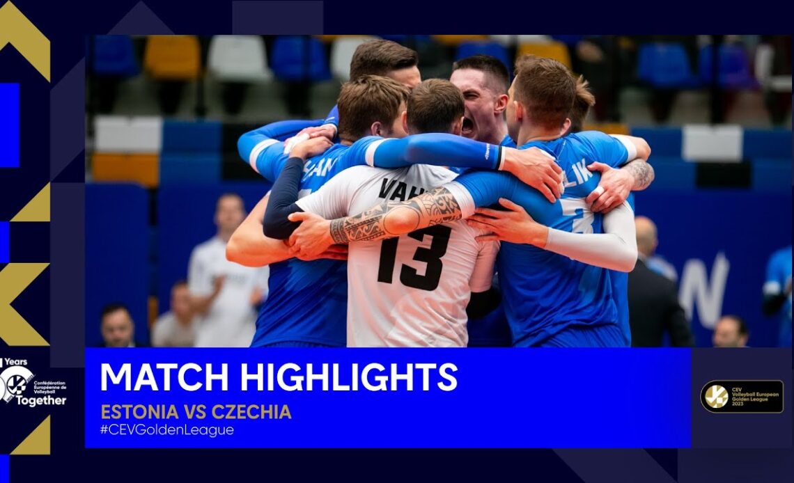 Highlights | Estonia vs. Czechia - CEV Volleyball European Golden League 2023
