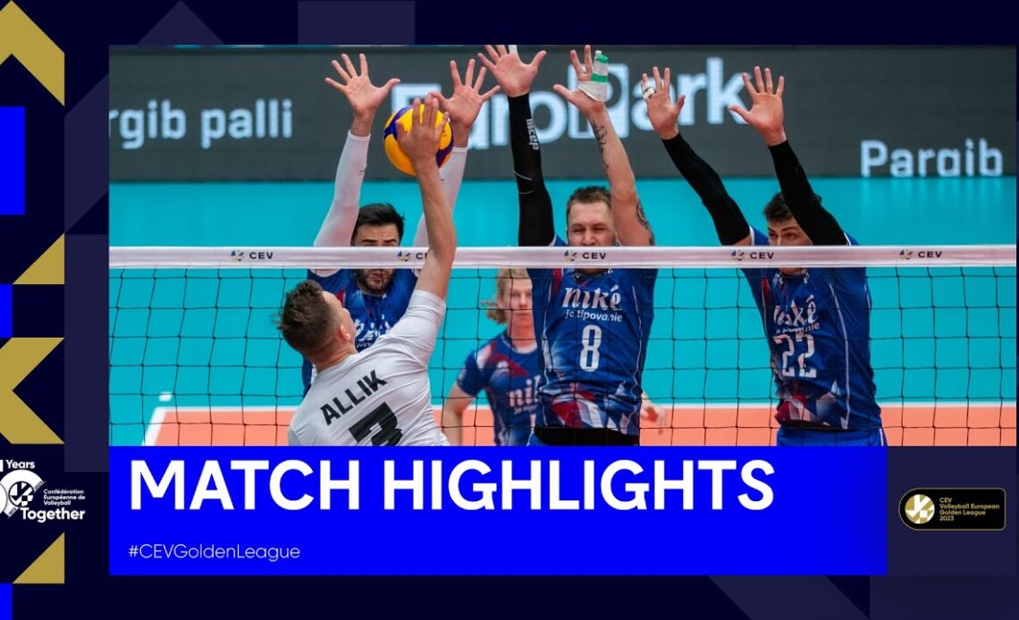 Highlights | Estonia vs. Slovakia I CEV Volleyball European Golden League 2023