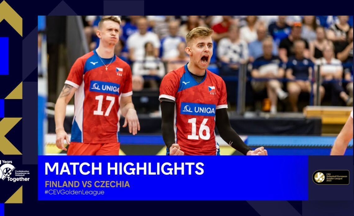 Highlights | Finland vs. Czechia - CEV Volleyball European Golden League 2023