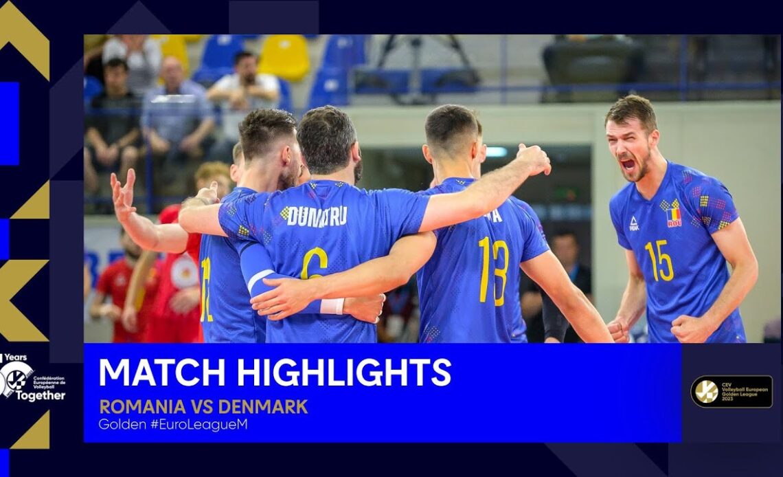 Highlights | Romania vs. Denmark I CEV Volleyball European Golden League 2023