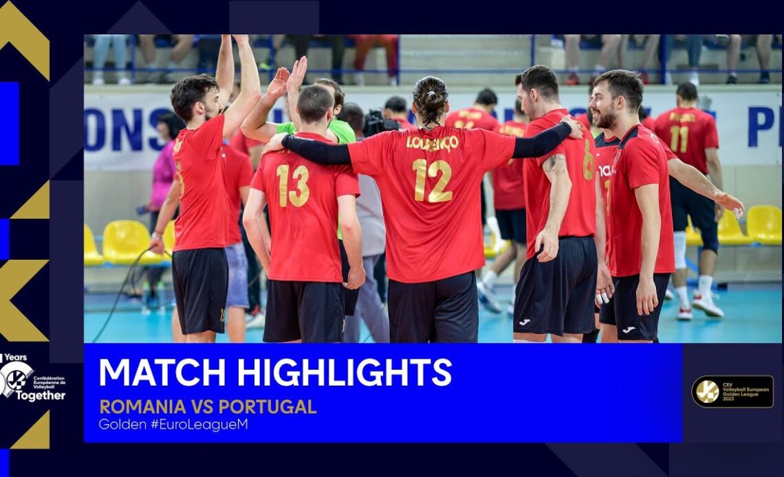 Highlights | Romania vs. Portugal I CEV Volleyball European Golden League 2023