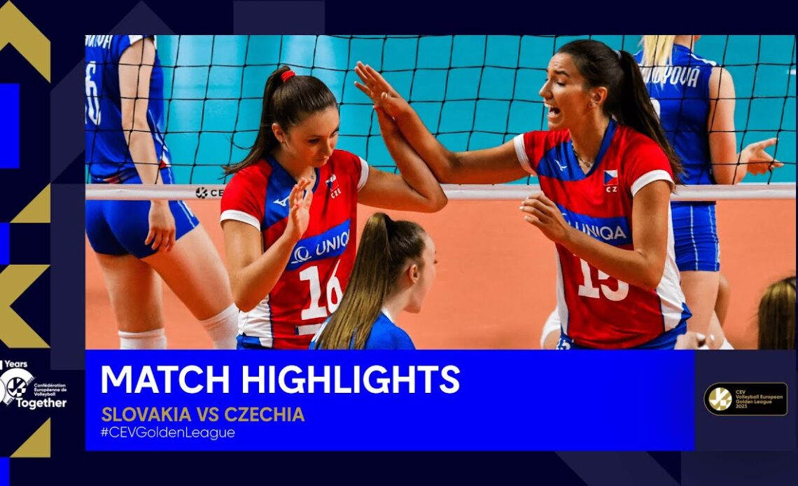 Highlights | Slovakia vs. Czechia - CEV Volleyball European Golden League 2023