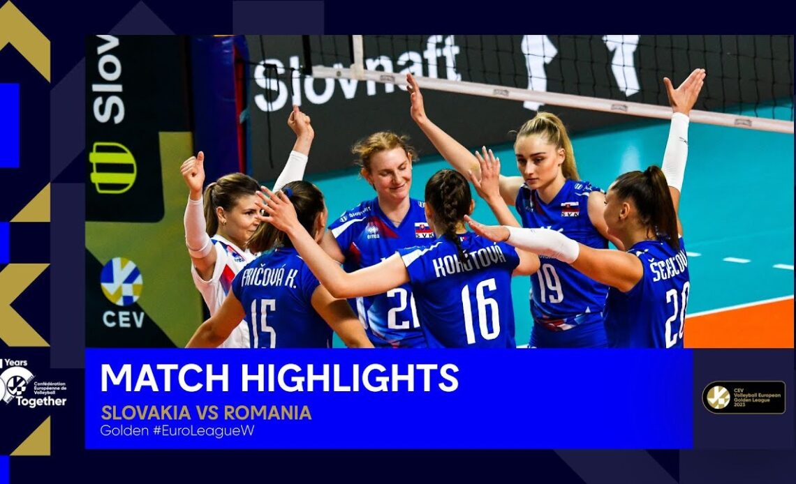Highlights | Slovakia vs. Romania I CEV Volleyball European Golden League 2023