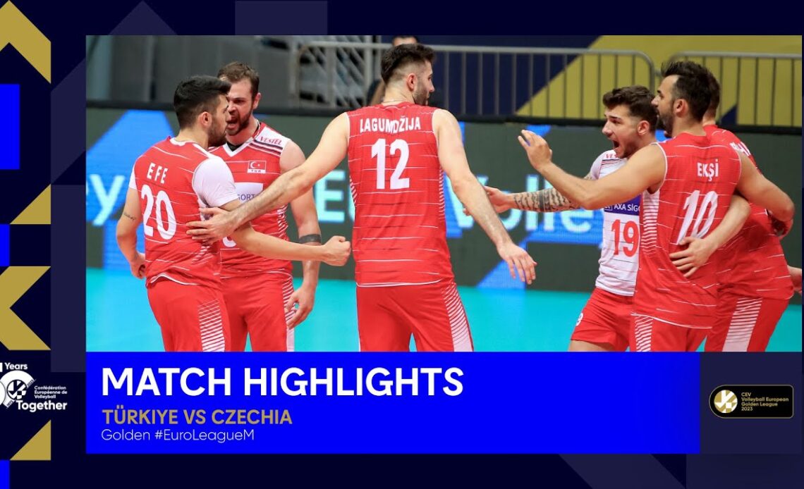 Highlights | Türkiye vs. Czechia - CEV Volleyball European Golden League 2023