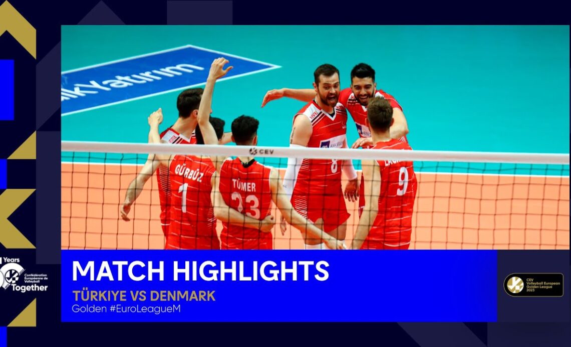 Highlights | Türkiye vs. Denmark I CEV Volleyball European Golden League 2023