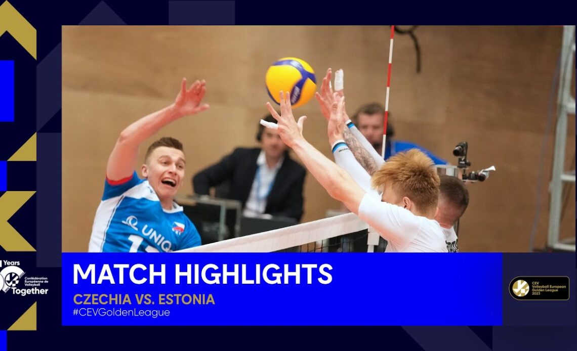 Highlights l CZECH REPUBLIC vs. ESTONIA l CEV European Golden League 2023 l Men
