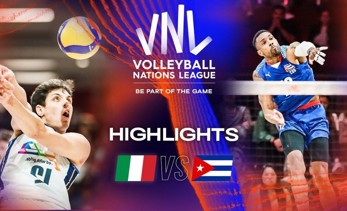 🇮🇹 ITA vs. 🇨🇺 CUB - Highlights Week 1 | Men's VNL 2023