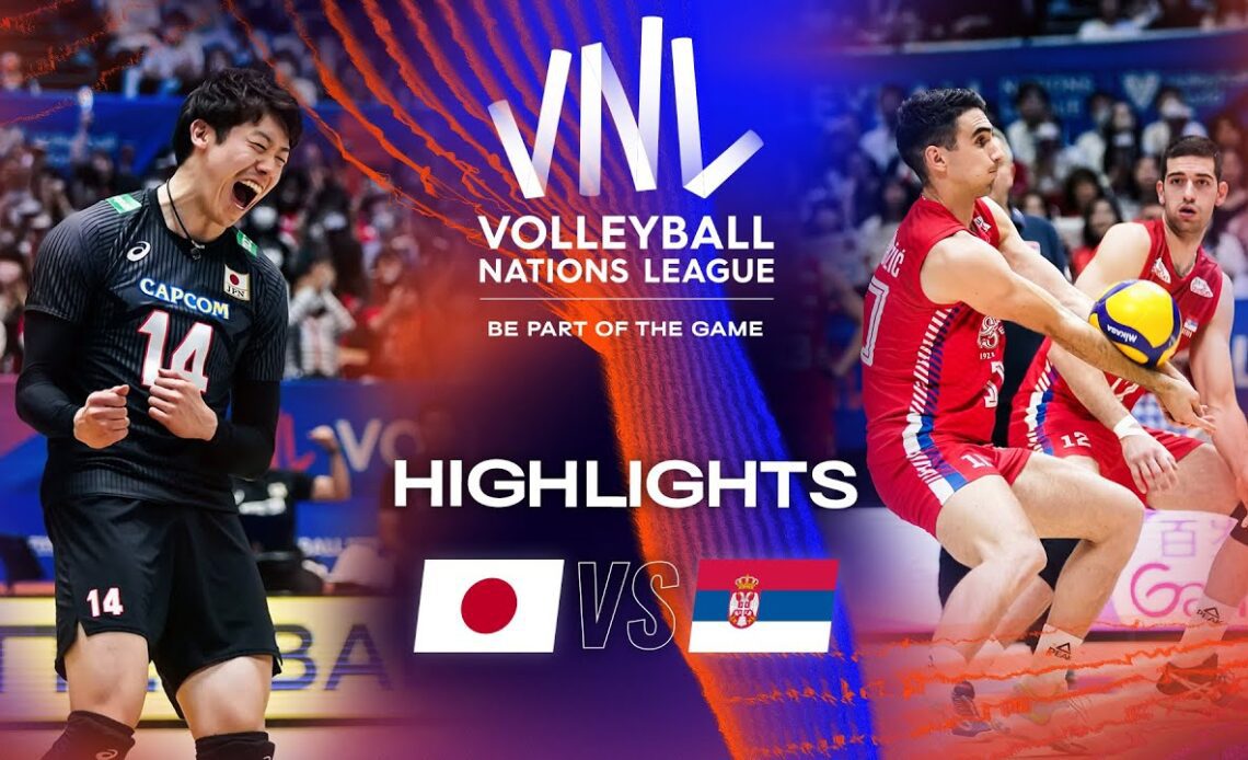 🇯🇵 JPN vs. 🇷🇸 SRB - Highlights Week 1 | Men's VNL 2023