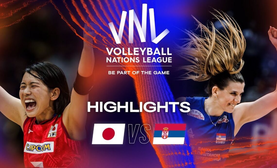 🇯🇵 JPN vs. 🇷🇸 SRB - Highlights Week 2 | Women's VNL 2023