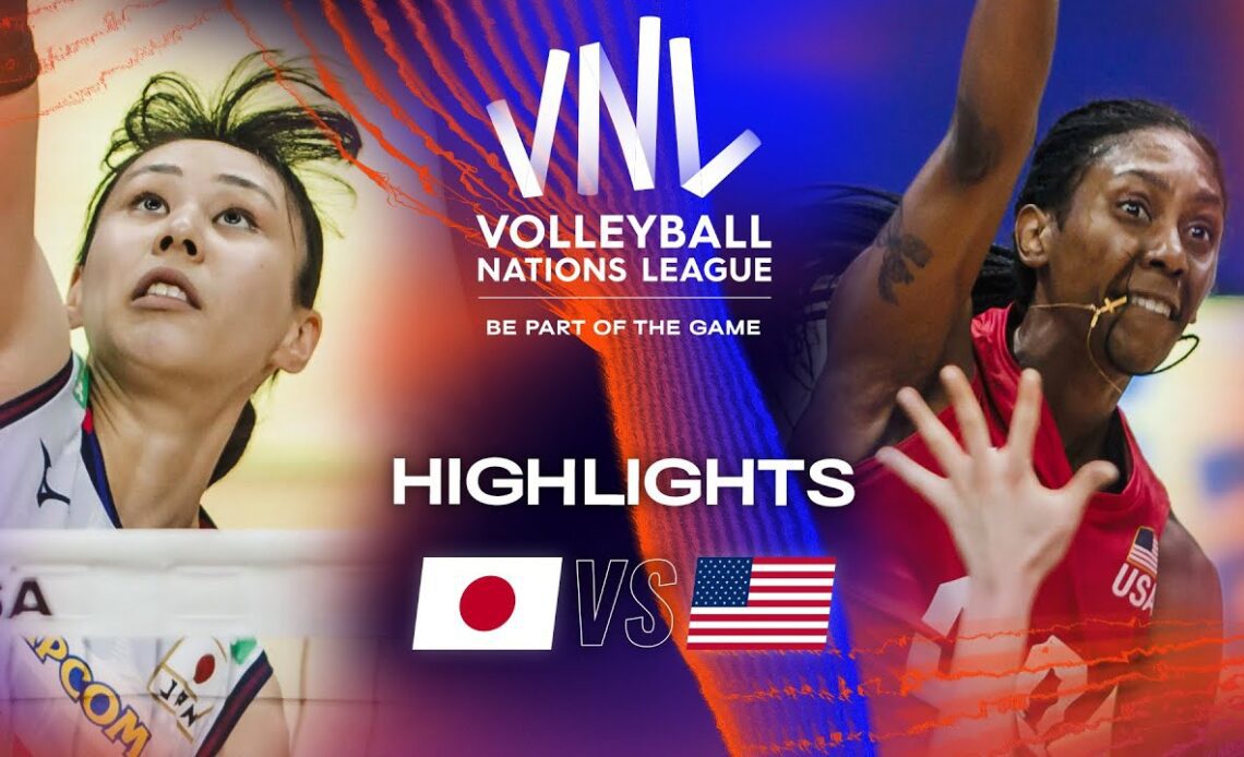 🇯🇵 JPN vs. 🇺🇸 USA - Highlights Week 2 | Women's VNL 2023