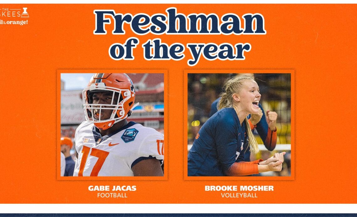 Jacas, Mosher Named Illinois Freshman of the Year