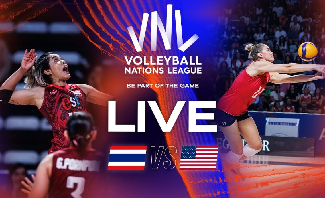 LIVE 🔴 THA 🇹🇭 vs. USA 🇺🇸 Women's VNL 2023 VCP Volleyball