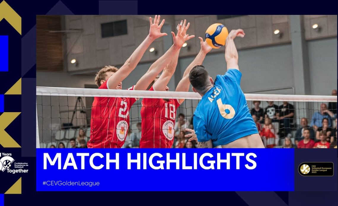 Match Highlights | Denmark vs. Portugal I CEV Volleyball European Golden League 2023