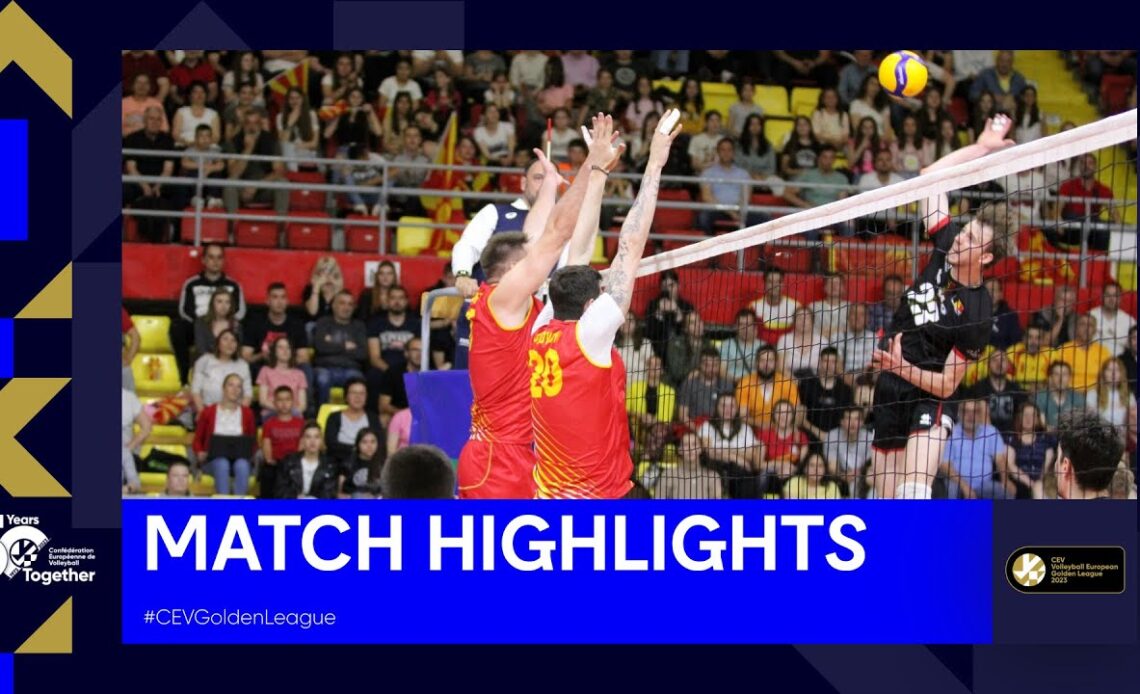 Match Highlights | North Macedonia vs. Belgium I CEV Volleyball European Golden League 2023