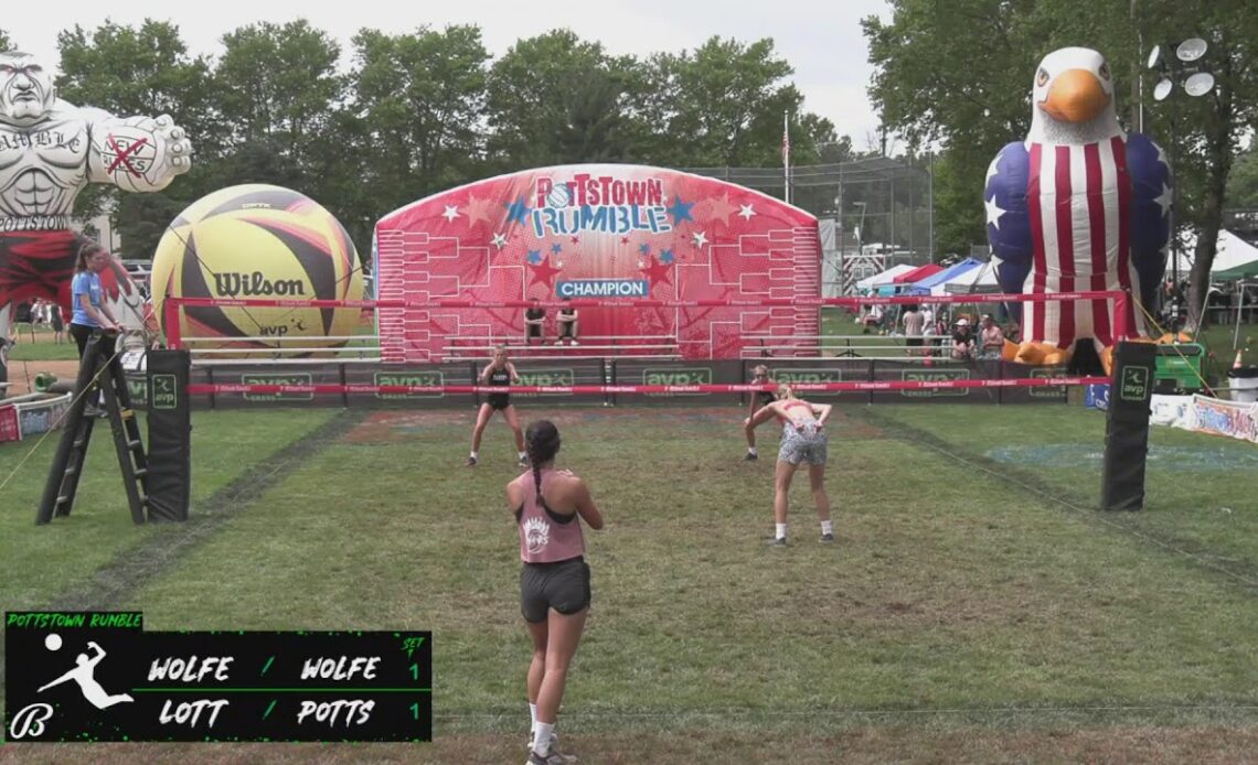 Pottstown Rumble | AVP Women's Playoff | Wolfe / Wolfe vs Lott / Potts