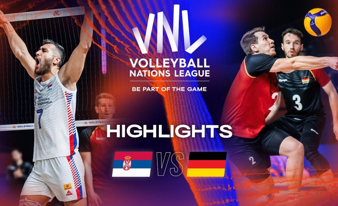 🇷🇸 SRB vs. 🇩🇪 GER - Highlights Week 2 | Men's VNL 2023